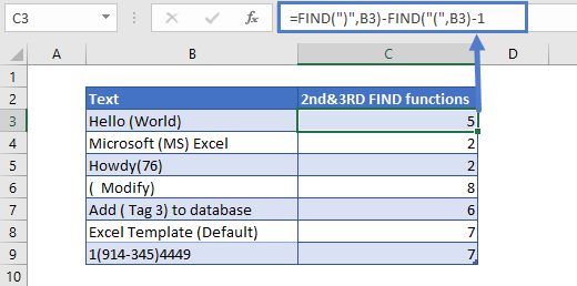 Extract Text Between Characters 2nd & 3rd Find Functions