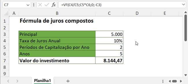 mf formula juros compostos