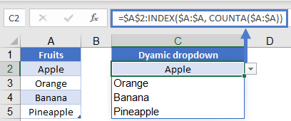 Dynamic List Index