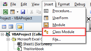 vba class module