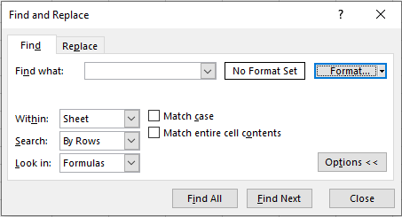 advanced find vba