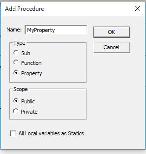 class module property