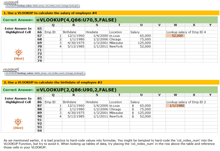 Excel Practice Worksheets - Lessons, Examples, & Exercises - Automate Excel