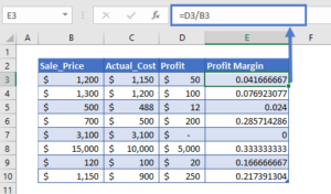 Profit Margin Calculator in Excel & Google Sheets - Automate Excel