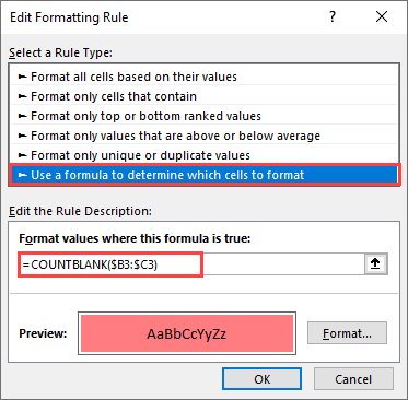 Conditional Format