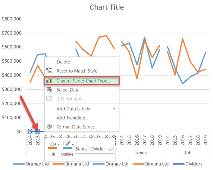 Change Series Chart Type