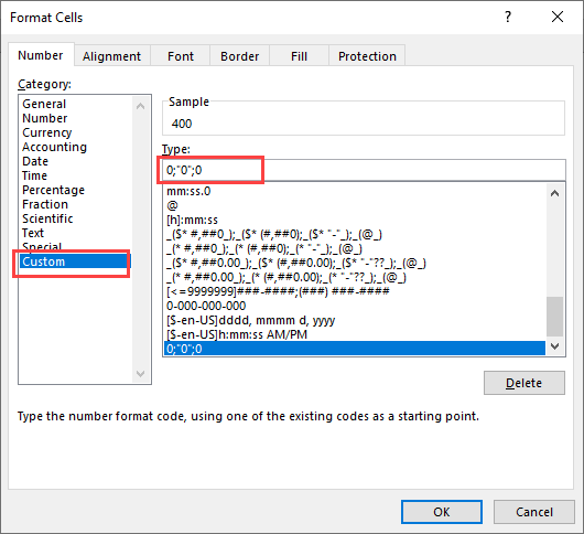 Negative Numbers to Zero with Formatting 2