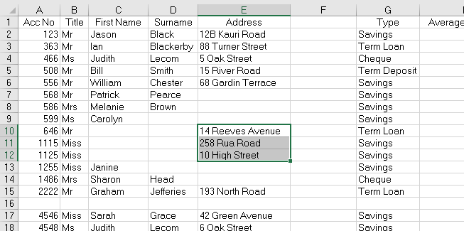 vba current region database 4