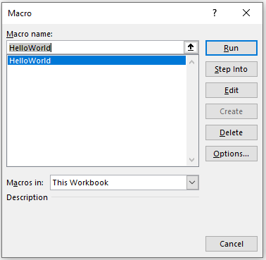 vba publicvsprivate macro window