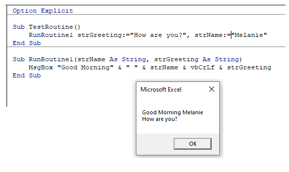 vba run sub multi parameters