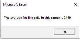 vba average msgbox