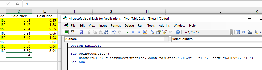 vba countifs example