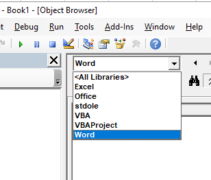vba reference word reference