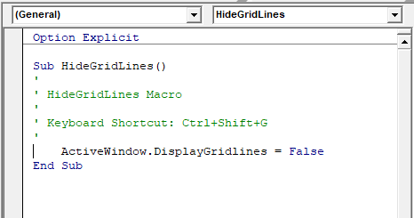 vba vbe code window