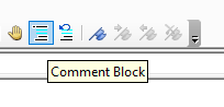 vba vbe comment block