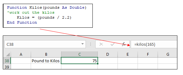 vba vbe insert function excel