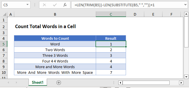 Count Total Words in Cells Main