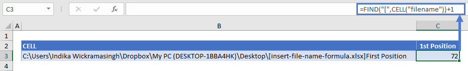 Insert File Name Formula - Excel - Automate Excel