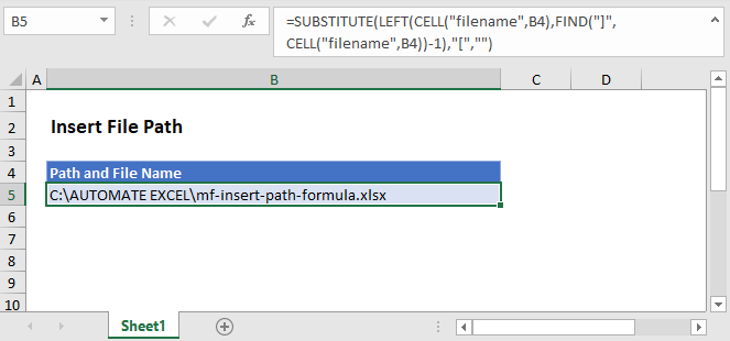 Insert file path