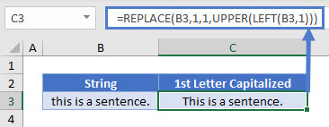 capitalize first letter proper