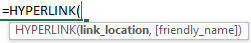 HYPERLINK function