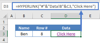 Using HYPERLINK & MATCH