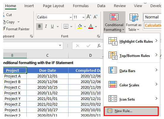 excel if then formula conditional formatting