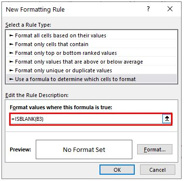 conditional formatting new rule