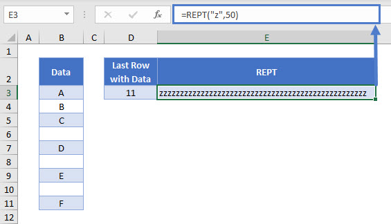 find last row with data 02