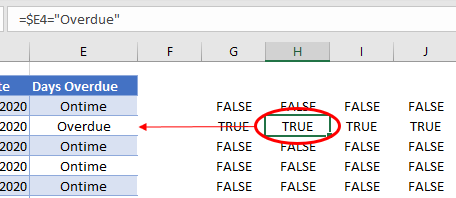 formulas not working entire row formula next column absolute