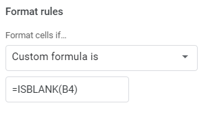 google sheets conditional formatting custom formula
