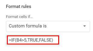 google sheets highlight cells if formula