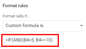 google sheets multiple conditions formula