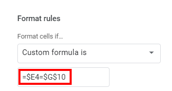 google sheets highlight rows that contain formula