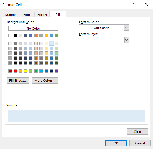 highlight rows that contain format