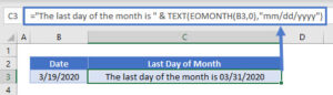 How to Get Last Day of Month - Excel & Google Sheets - Automate Excel