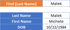 vlookup funtion result table