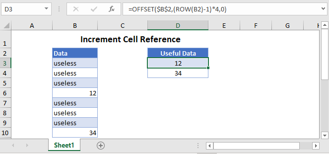 mf increment cell reference