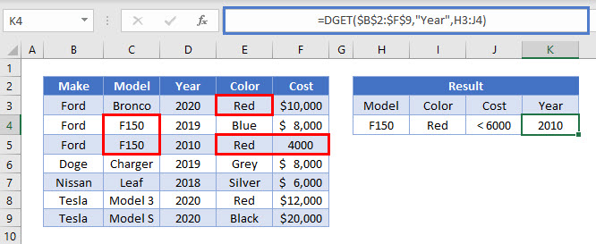 numeric logical criteria