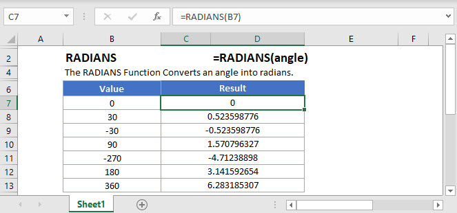 RADIANS Main Function