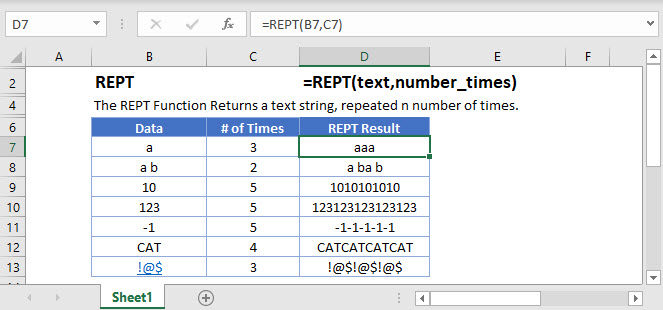 REPT Main Function