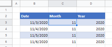 convertdate gs formula month