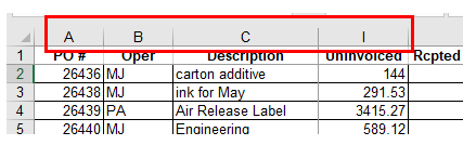 excel freeze columns third column