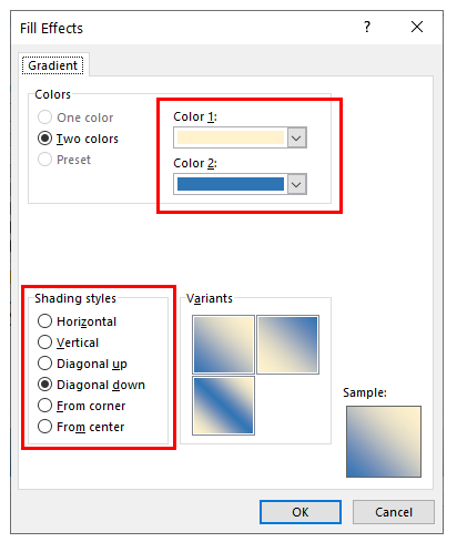 excel split cells diagonally