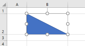 excel split cell insert triangle