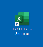 excel window desktop shortcut