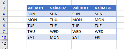 filter duplicate values 09