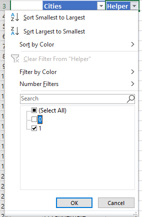 filter duplicate values 14