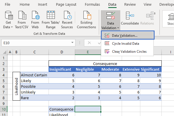 risk score bucket vlookup 03