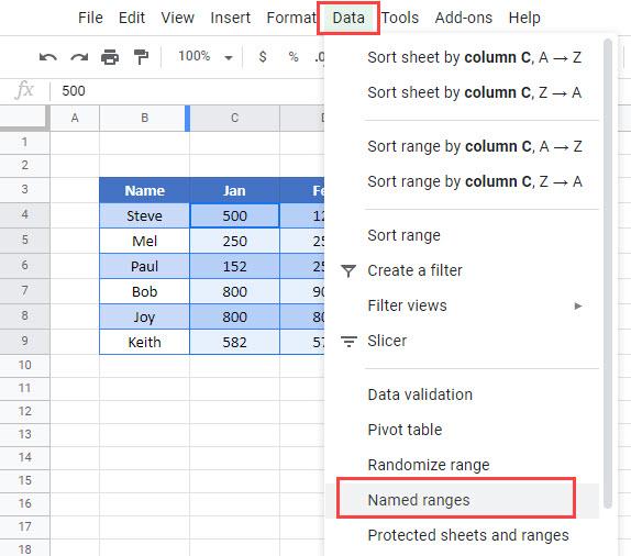 use cell value in formula Google 01